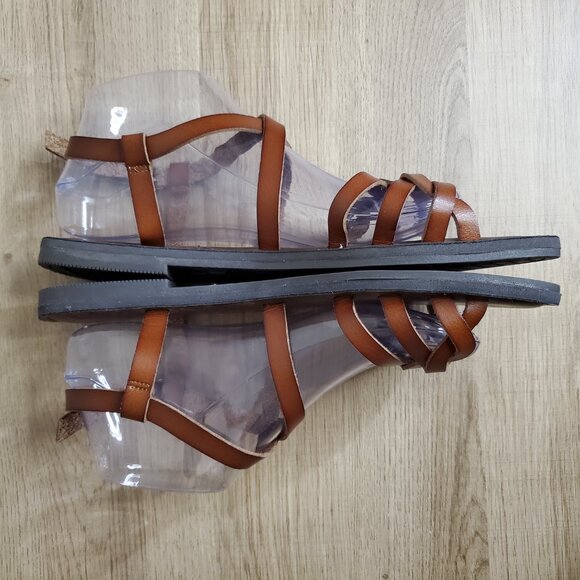 Time and Tru Strappy Sandals Braided Women's Size 10 NWOT - Picture 7 of 10